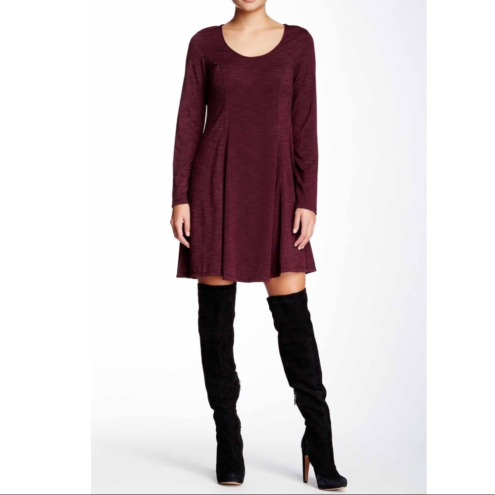 Max Studio Burgundy Dress